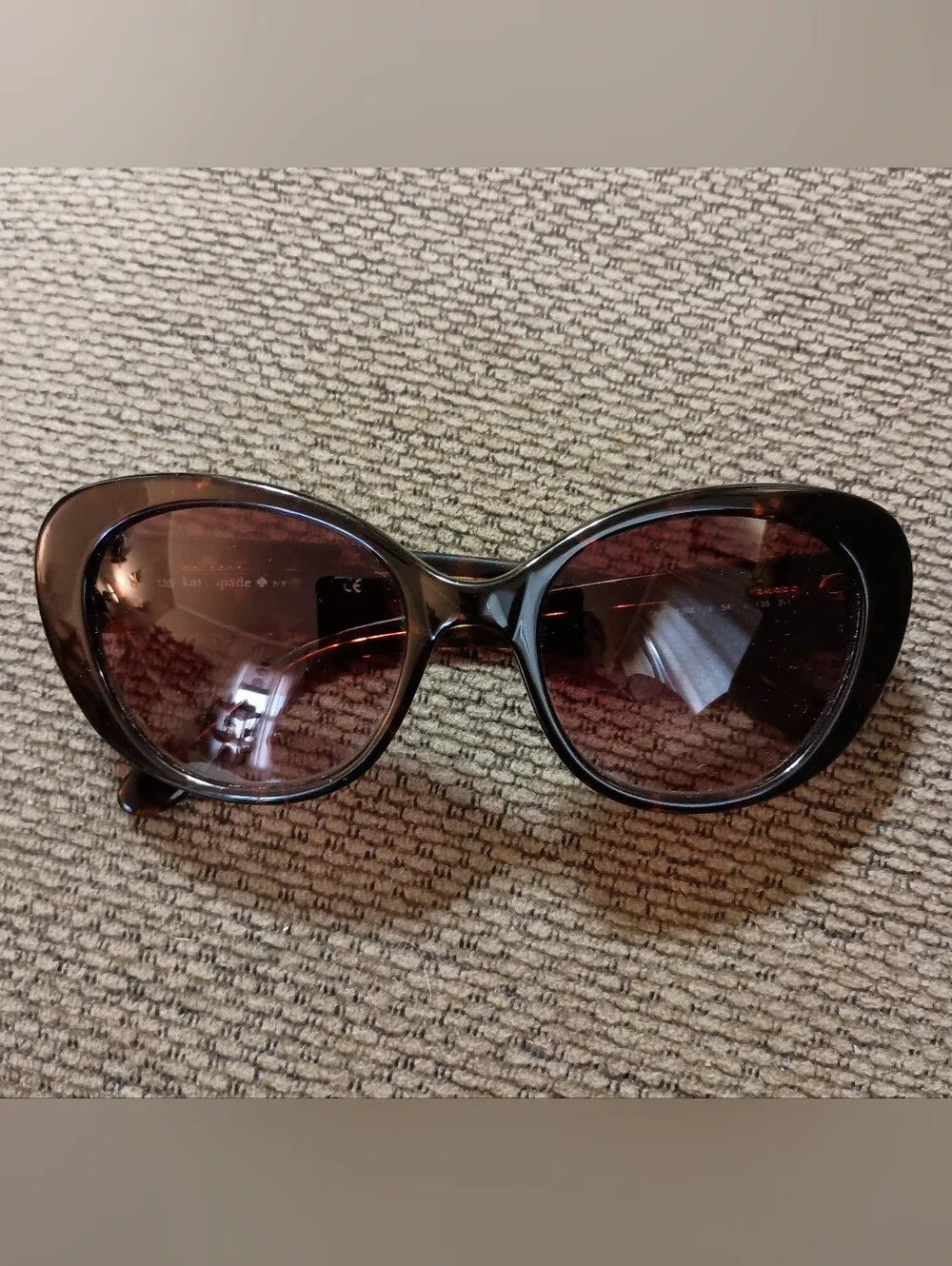 Kate Spade New York, Tortoise Shell, Cat-Eye Sunglasses
